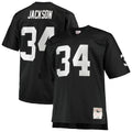 Las Vegas Raiders Bo Jackson Mitchell & Ness Black Big & Tall 1988 Retired Player Replica Jersey