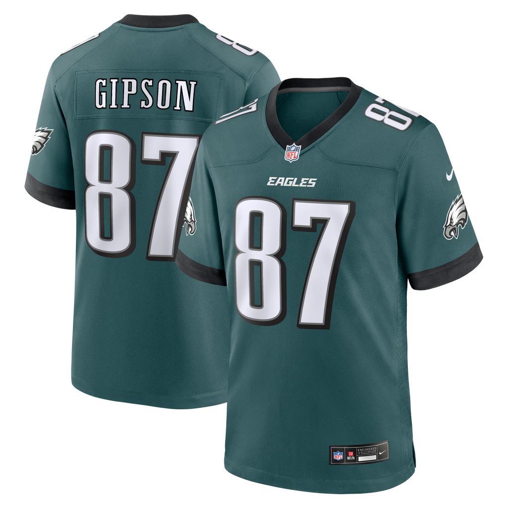 Philadelphia Eagles Xavier Gipson Midnight Green Team Game Jersey