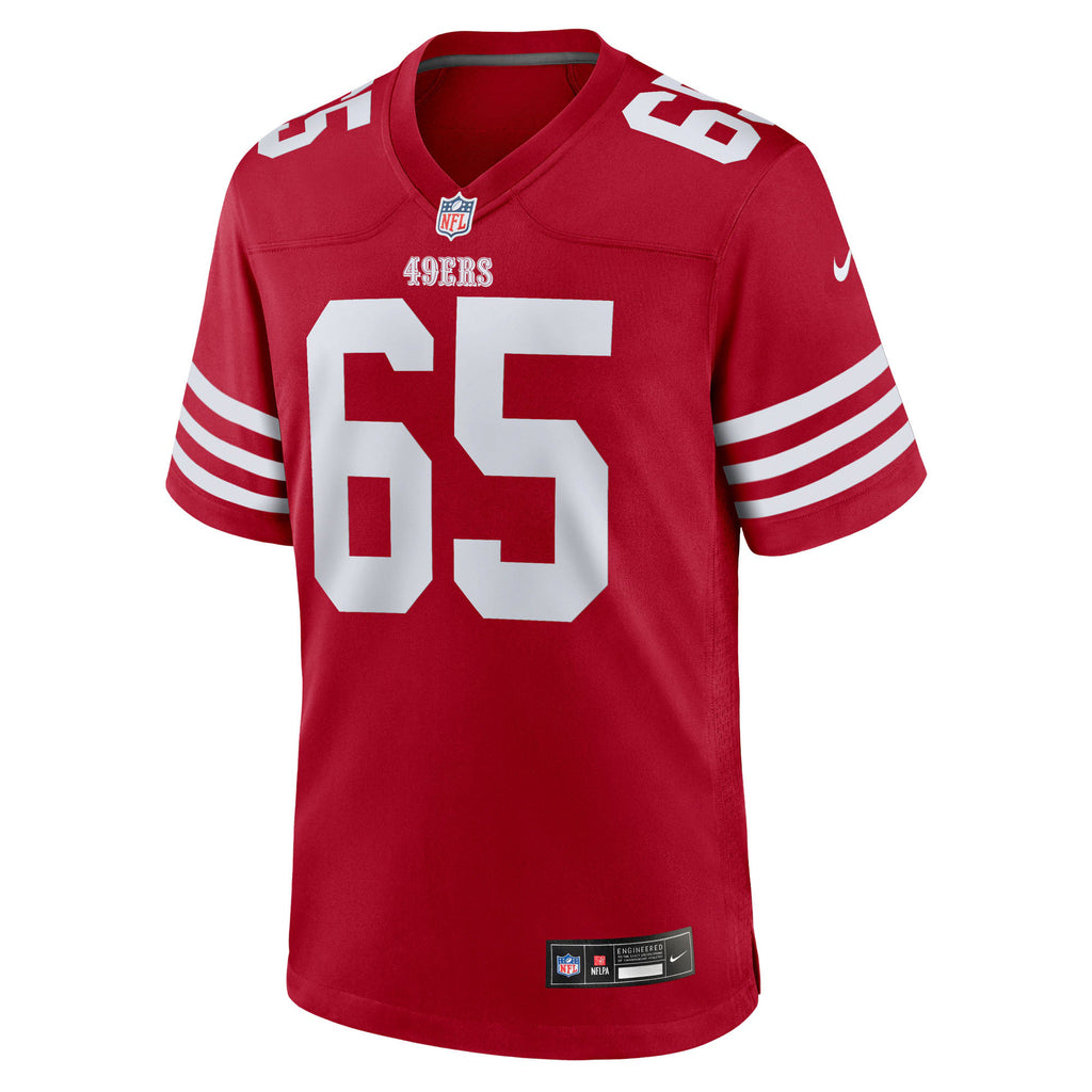 San Francisco 49ers Drew Moss Scarlet Team Game Jersey