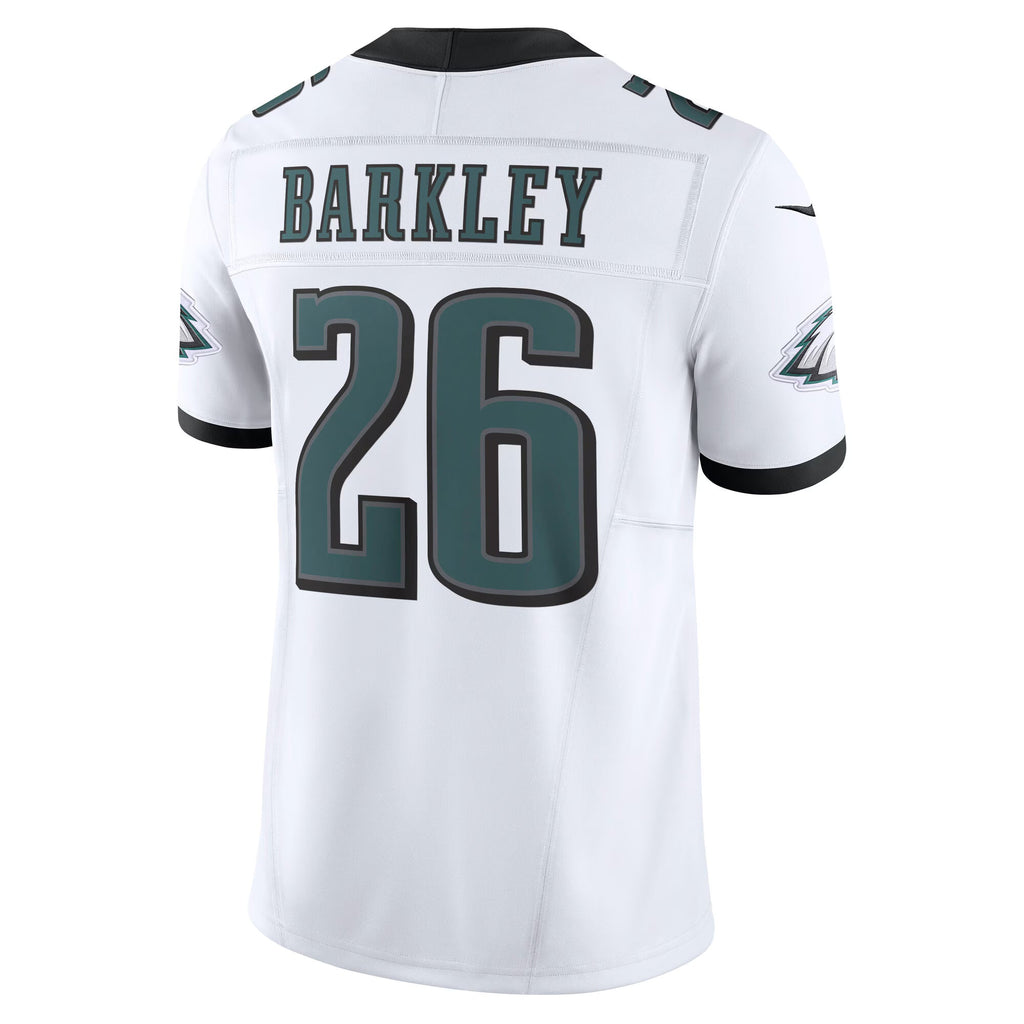 Philadelphia Eagles Saquon Barkley White Vapor F.U.S.E. Limited Jersey