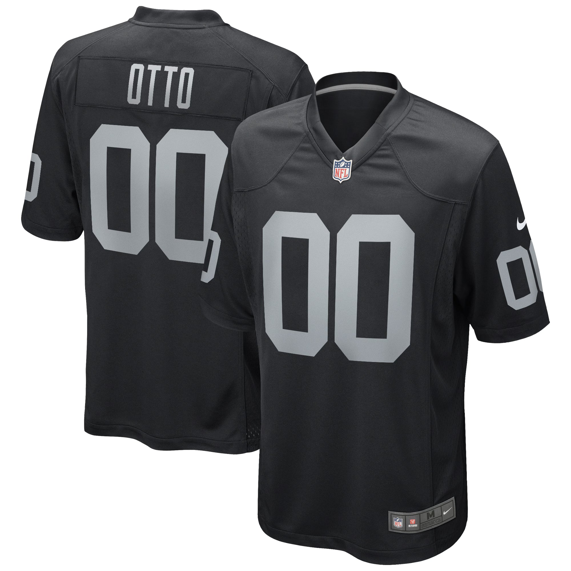 Las Vegas Raiders Jim Otto Black Game Retired Player Jersey