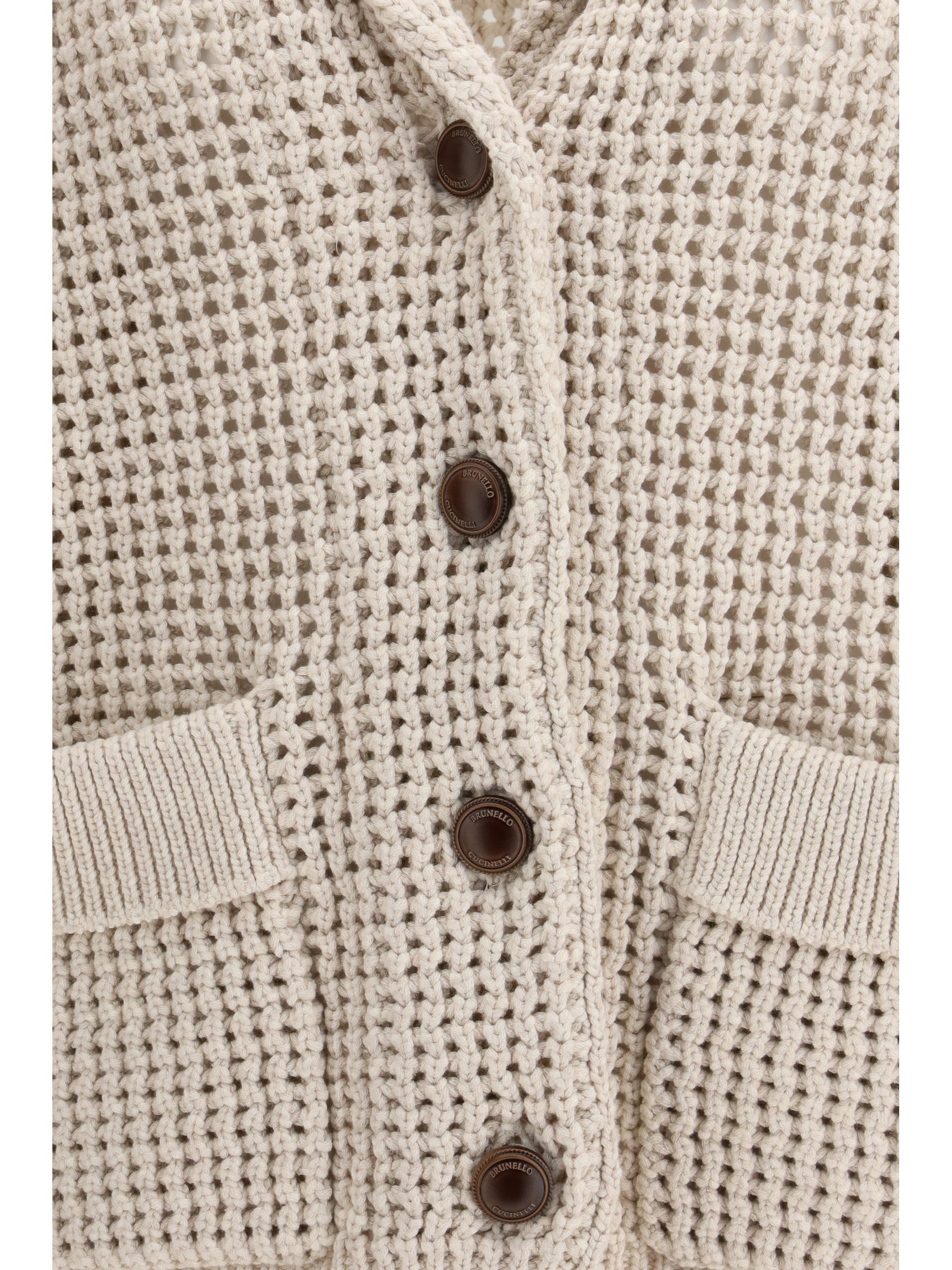 Brunello Cucinelli Women Cotton Feather Cardigan