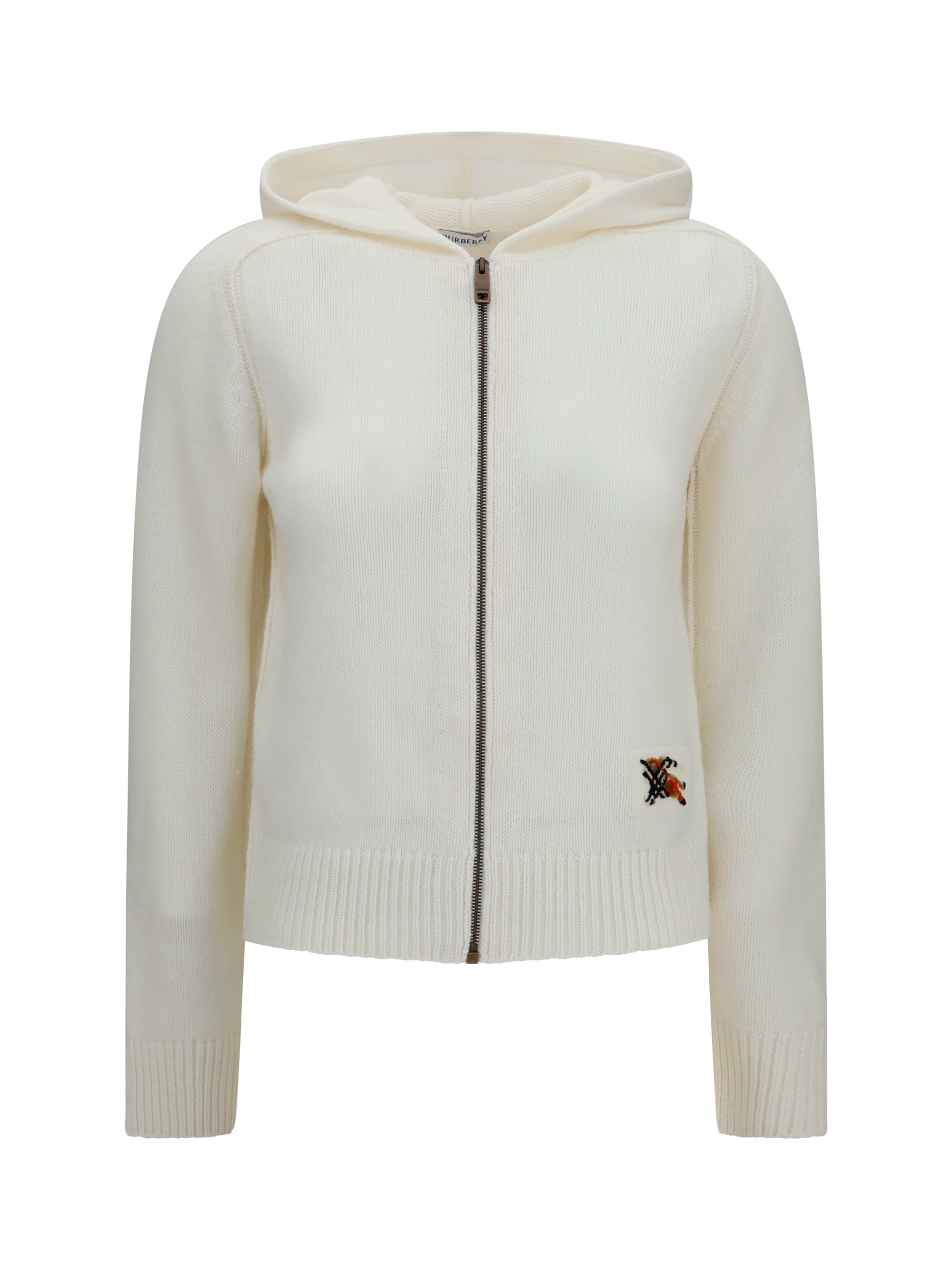 Burberry Women Wool Hooded Cardigan