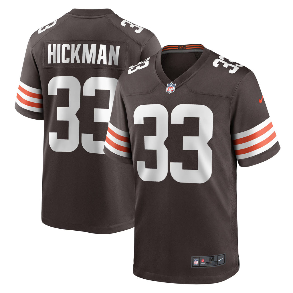 Cleveland Browns Ronnie Hickman Brown Team Game Jersey