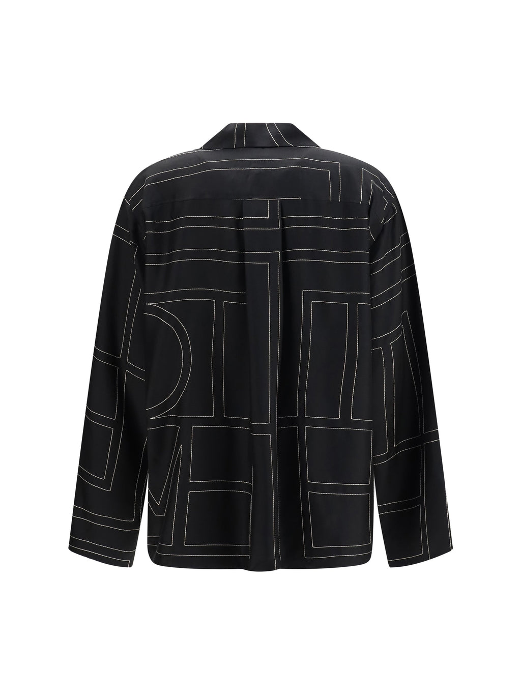 Toteme Women Silk Shirt With All-Over Monogram