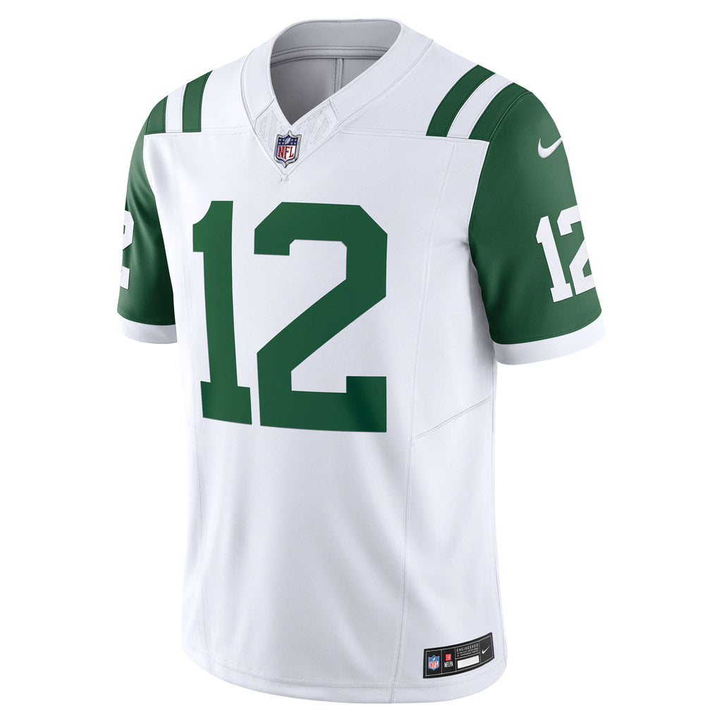 New York Jets Joe Namath White Classic Alternate Vapor F.U.S.E. Retired Player Limited Jersey