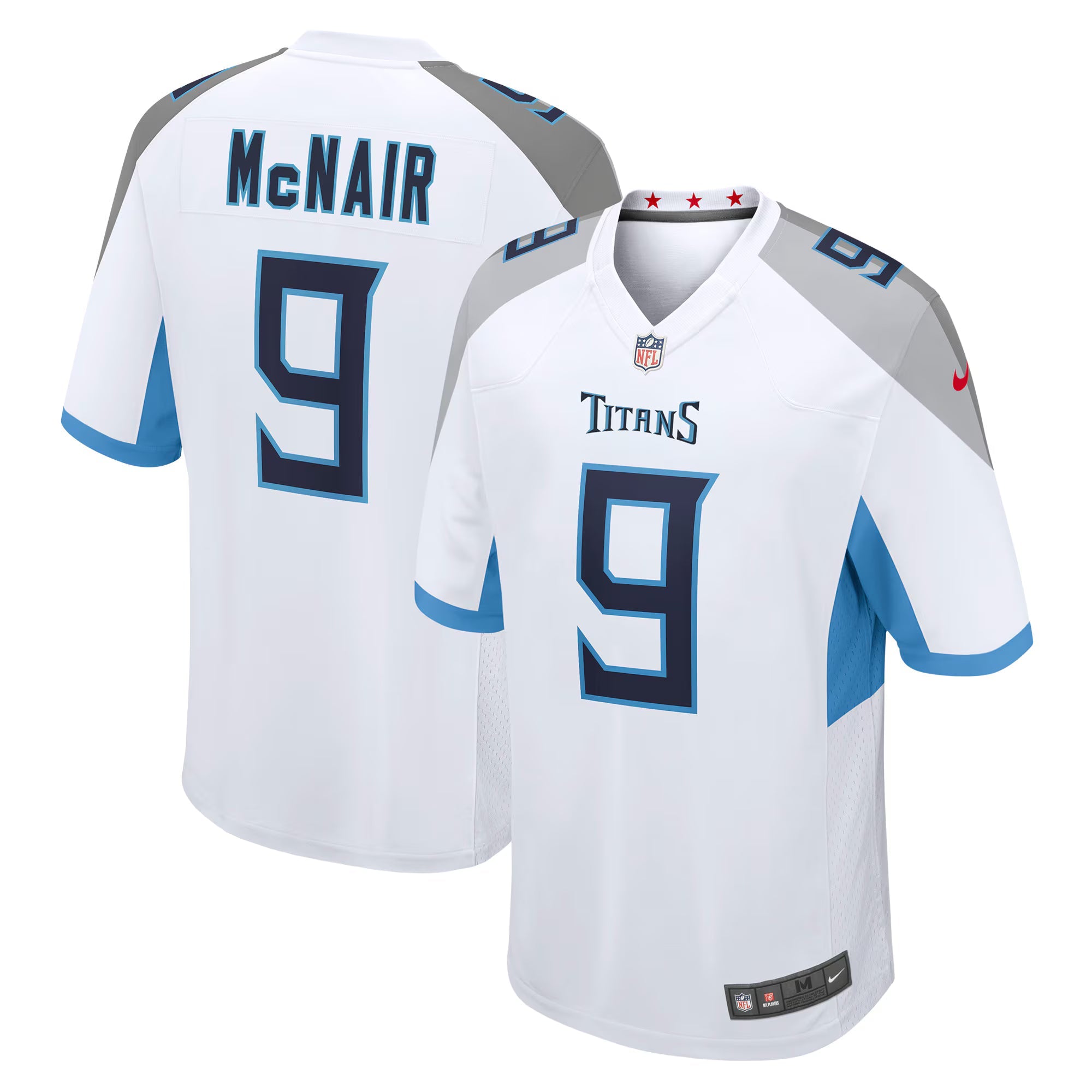 Tennessee Titans Steve McNair White Retired Player Game Jersey