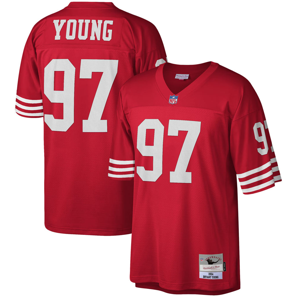 San Francisco 49ers Bryant Young Mitchell & Ness Scarlet Legacy Replica Jersey