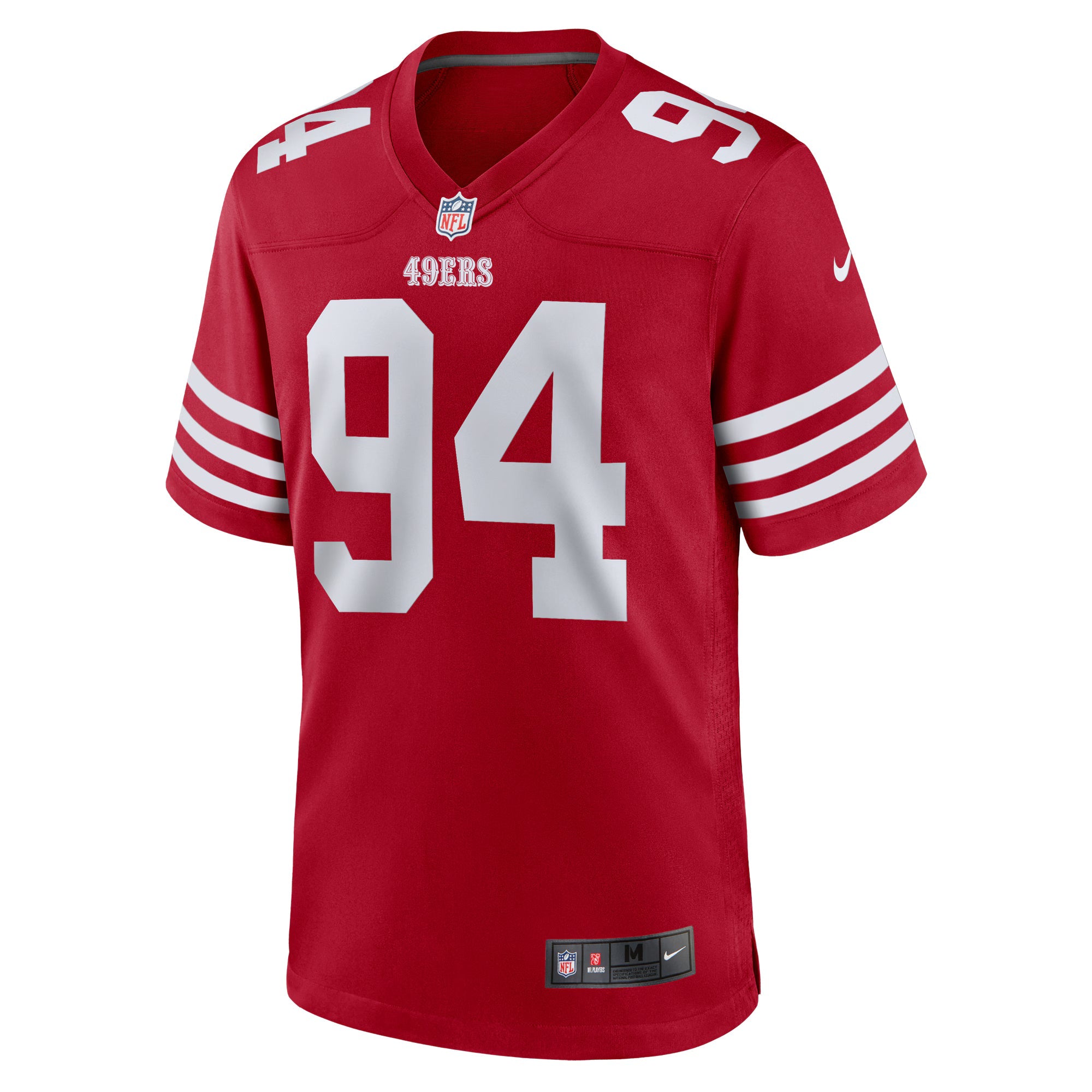 San Francisco 49ers Yetur Gross-Matos Scarlet Team Game Jersey