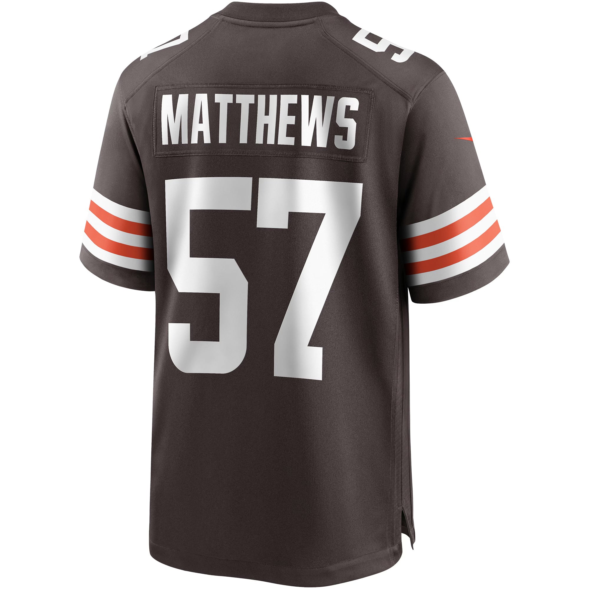 Cleveland Browns Clay Matthews Brown Game Retired Player Jersey