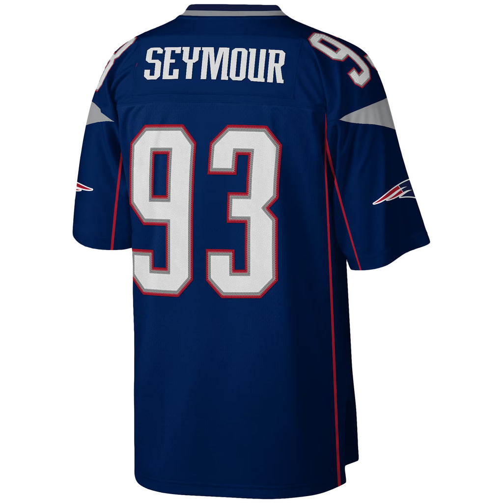 New England Patriots Richard Seymour Mitchell & Ness Navy Legacy Replica Jersey