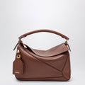 Loewe Small Puzzle Featherlight Bag In Gold Nappa Leather Women