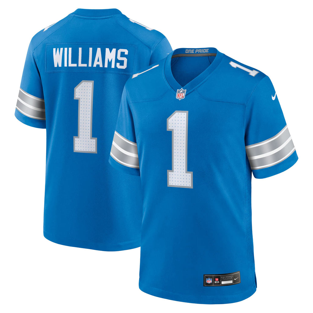 Detroit Lions Jameson Williams Blue Game Player Jersey