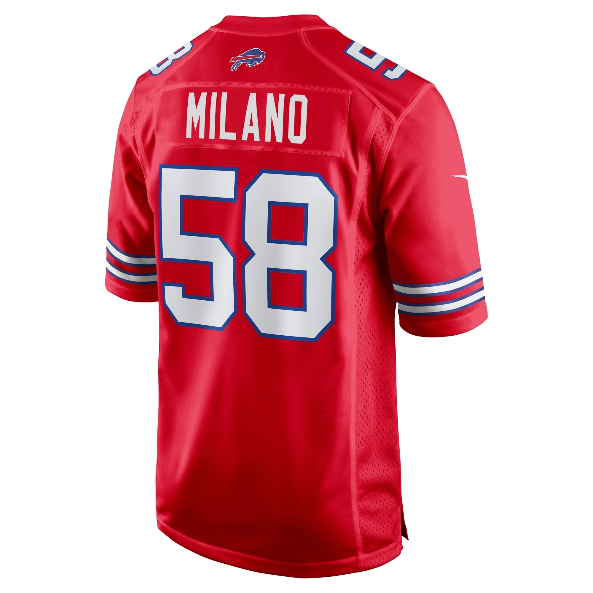 Buffalo Bills Matt Milano Red Alternate Game Jersey