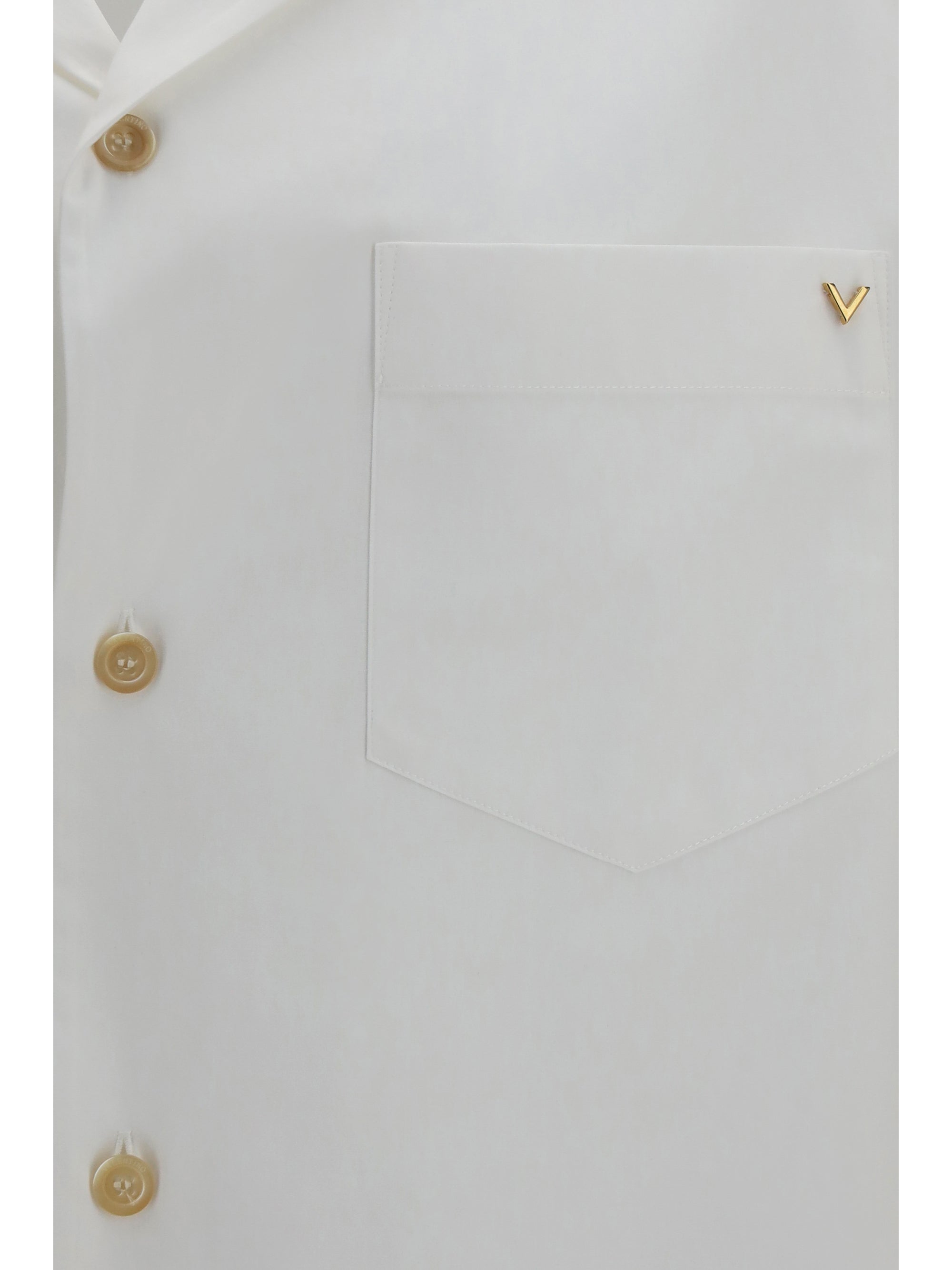 Valentino Men Short-Sleeve Shirt With Vlogo