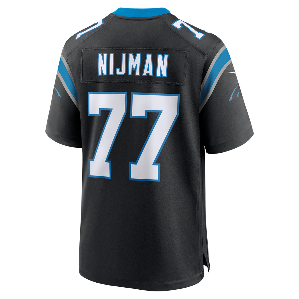 Carolina Panthers Yosh Nijman Black Game Jersey