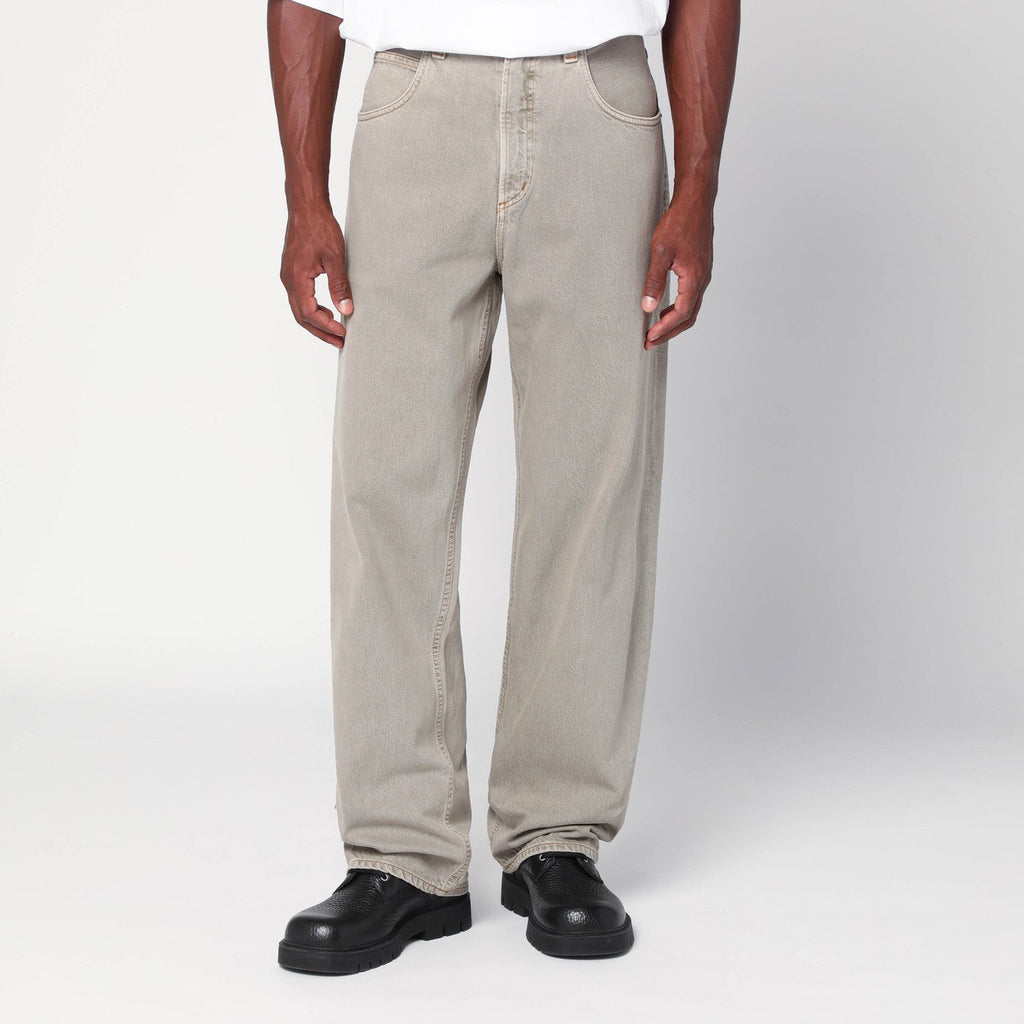 Agolde Beige Jeans In Regenerated Denim Men