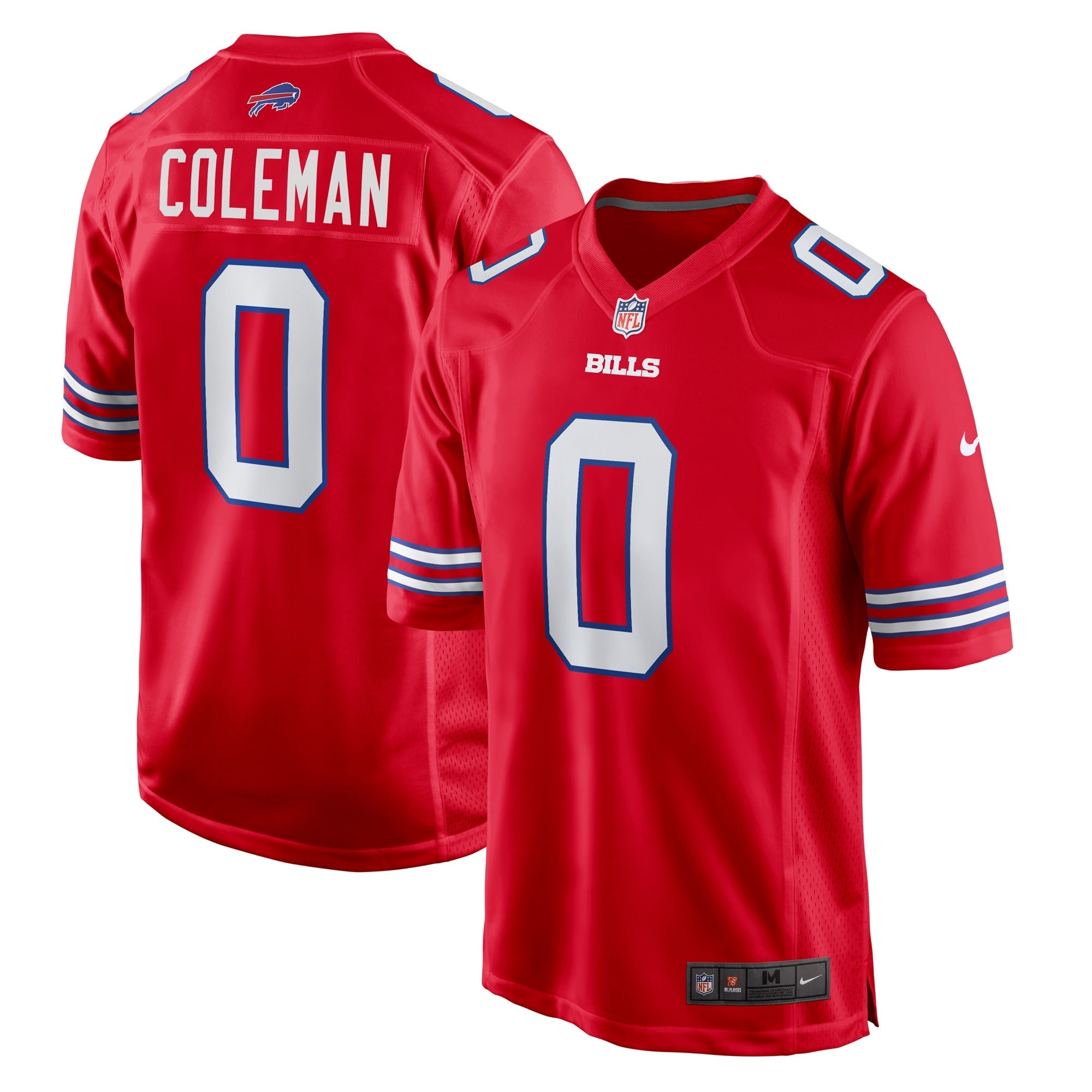 Buffalo Bills Keon Coleman Red Alternate Game Jersey