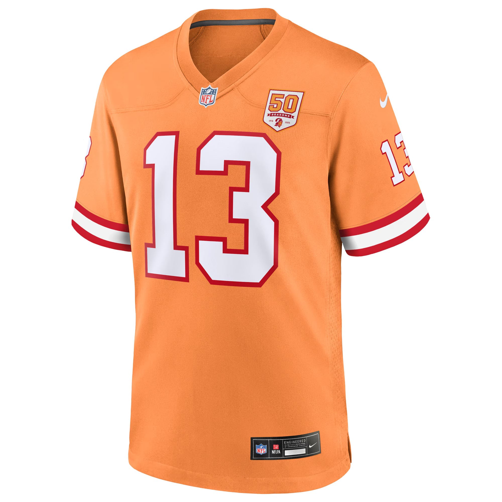Tampa Bay Buccaneers Mike Evans Creamsicle 50th Season Game Jersey