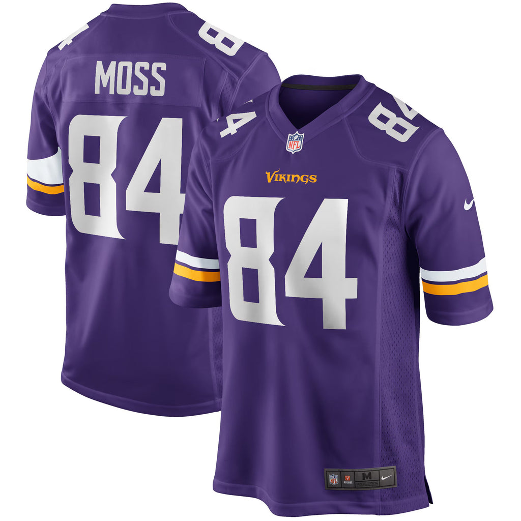 Minnesota Vikings Randy Moss Purple Game Retired Player Jersey