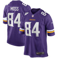 Minnesota Vikings Randy Moss Purple Game Retired Player Jersey