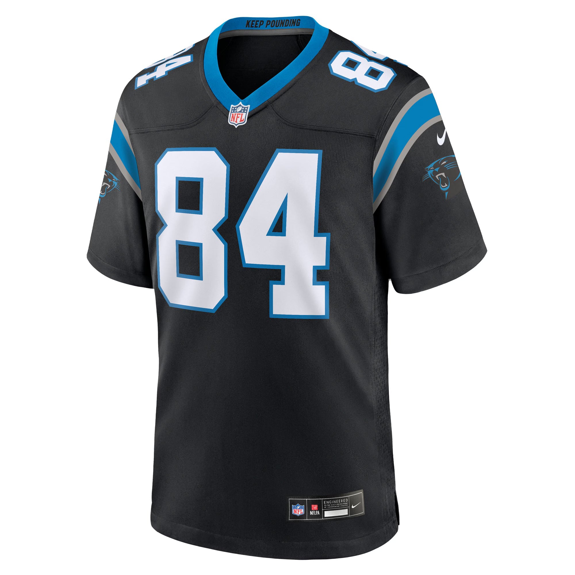 Carolina Panthers Mitchell Evans Black Team Game Jersey