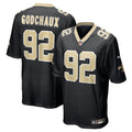 New Orleans Saints Davon Godchaux Black Team Game Jersey