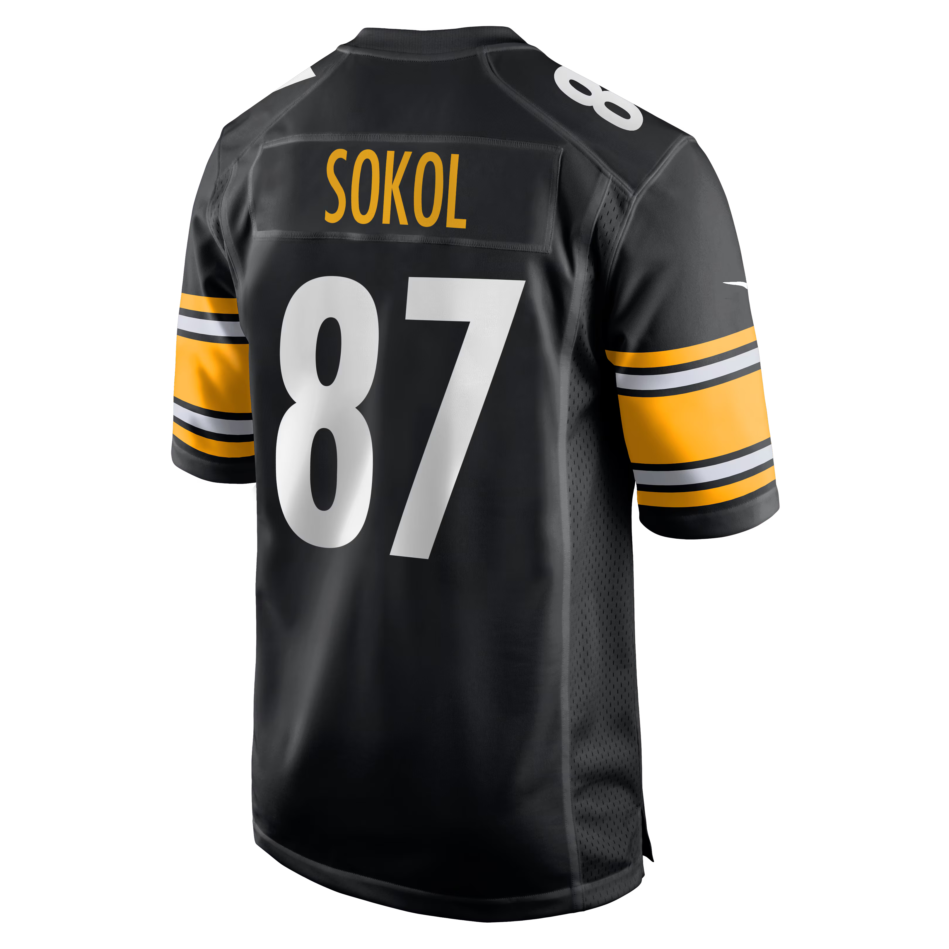 Pittsburgh Steelers Matt Sokol Black Team Game Jersey