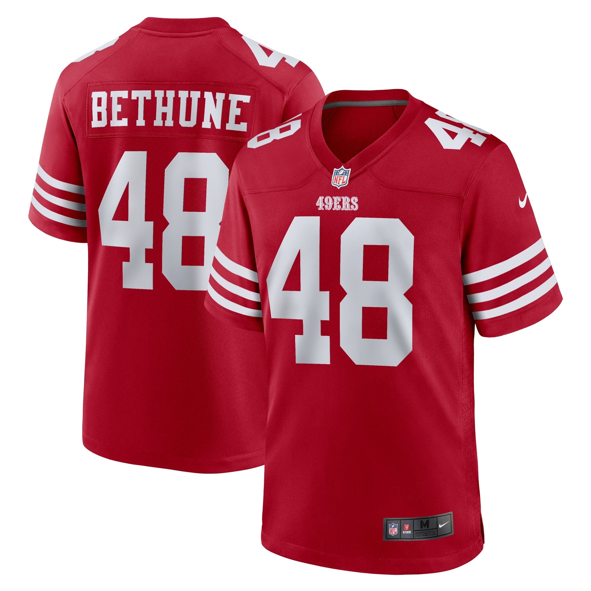 San Francisco 49ers Tatum Bethune Scarlet Game Jersey