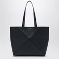 Loewe Medium Puzzle Fold Tote Bag In Navy Blue Leather Women