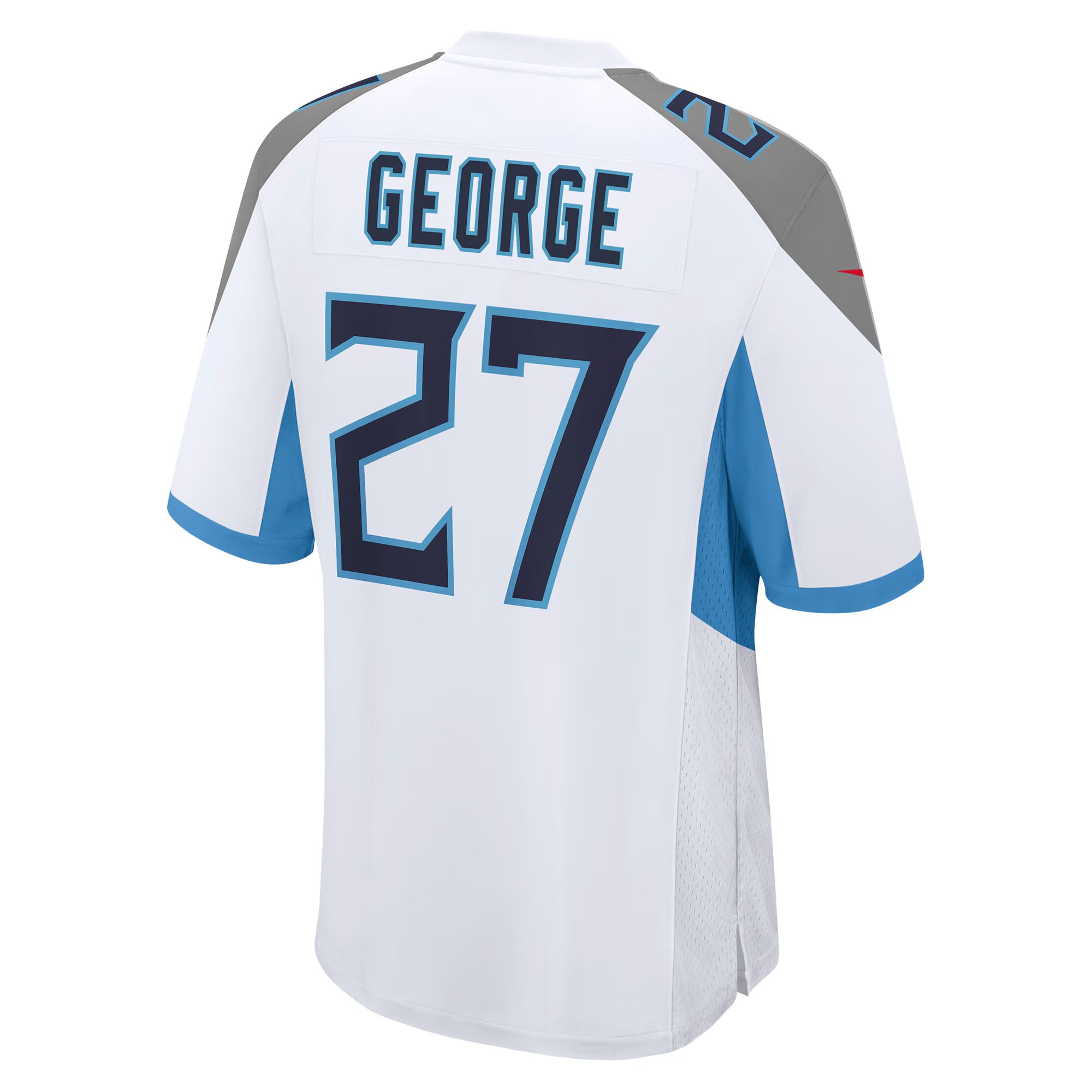 Tennessee Titans Eddie George White Retired Player Game Jersey