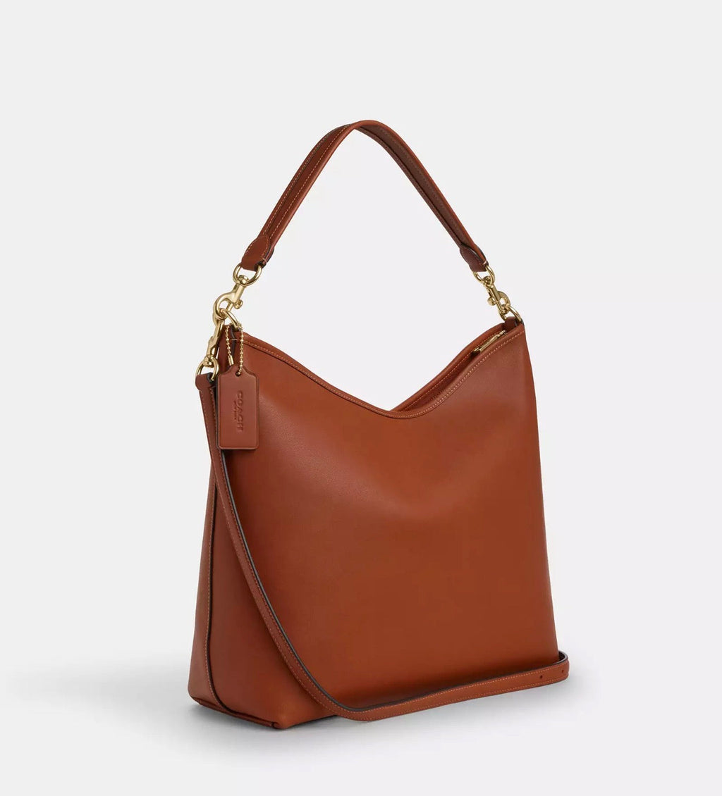 NWT Coach Large Laurel Shoulder Bag in Gold/Tan