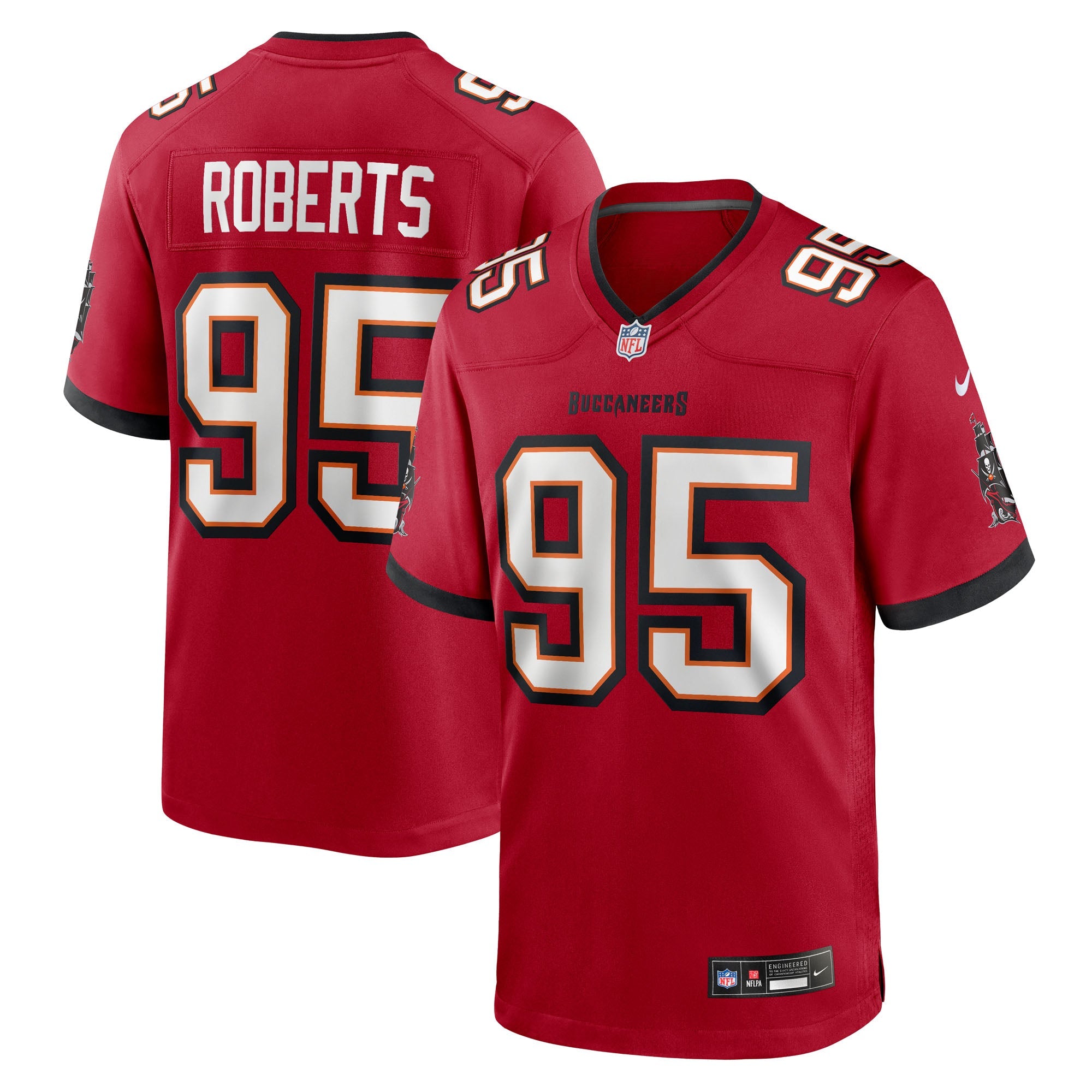 Tampa Bay Buccaneers Elijah Roberts Red Team Game Jersey