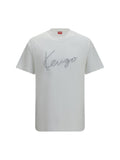 Kenzo Men Embroidered Signature Cotton T-Shirt