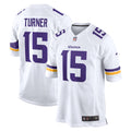 Minnesota Vikings Dallas Turner White Game Jersey