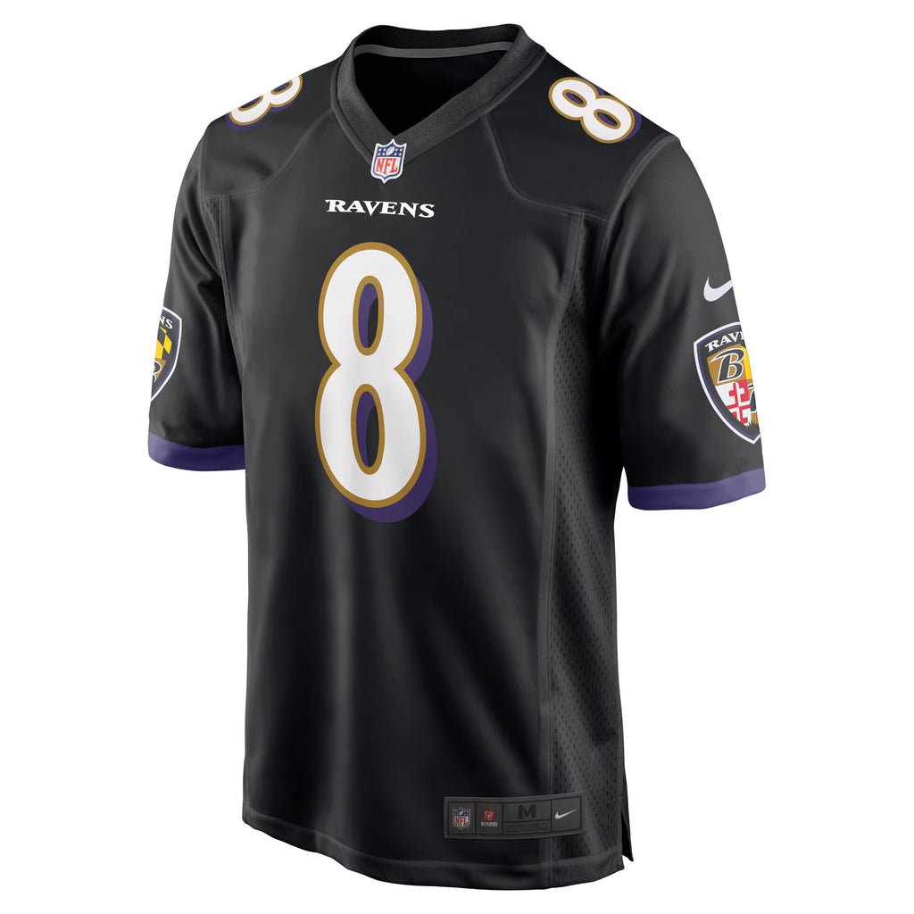 Baltimore Ravens Lamar Jackson Black Alternate Game Jersey