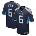 Tennessee Titans Nick Folk Navy Team Game Jersey