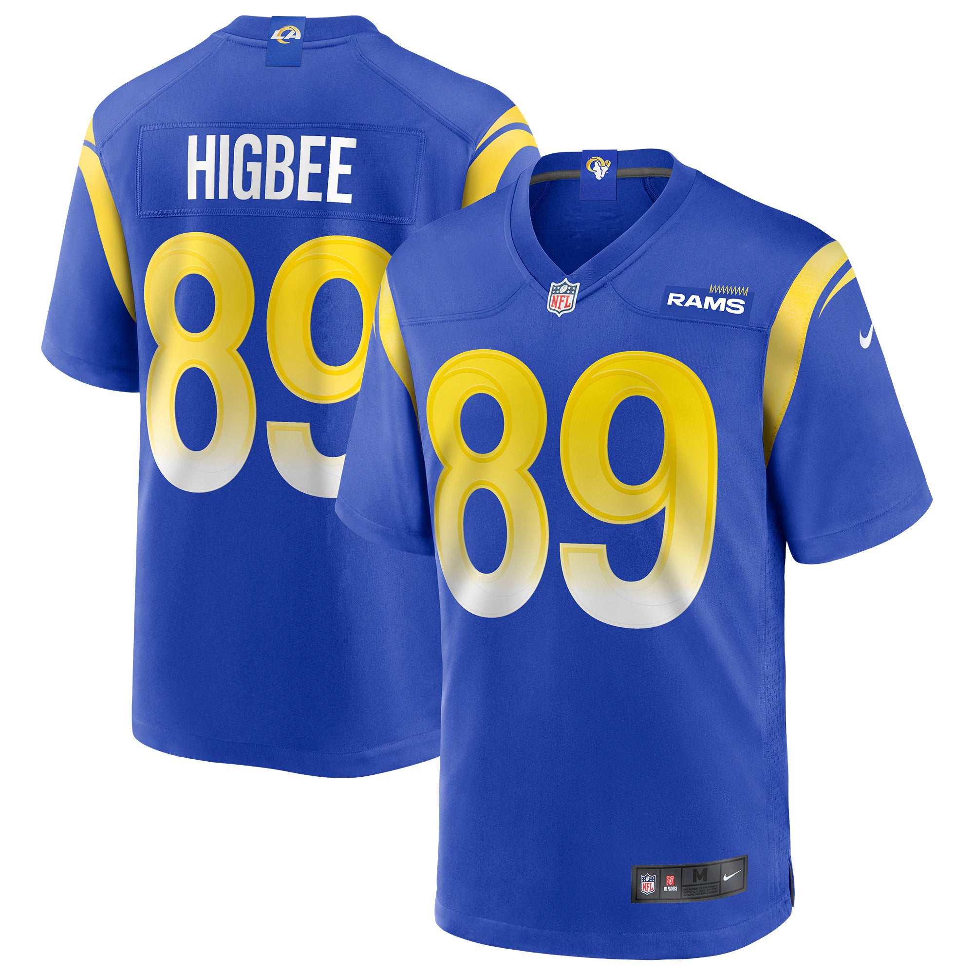 Los Angeles Rams Tyler Higbee Royal Game Player Jersey