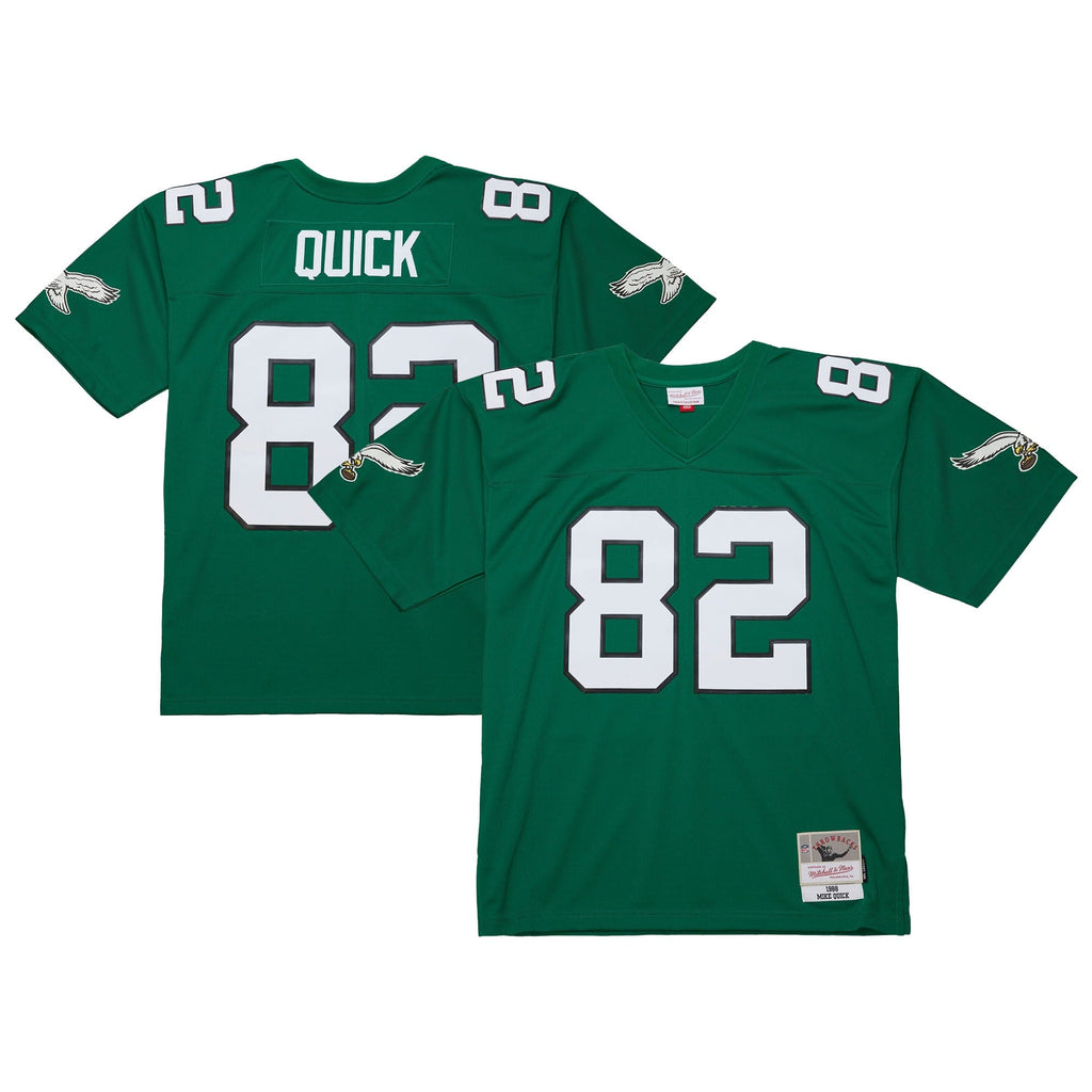 Philadelphia Eagles Mike Quick Mitchell & Ness Kelly Green Legacy Replica Jersey