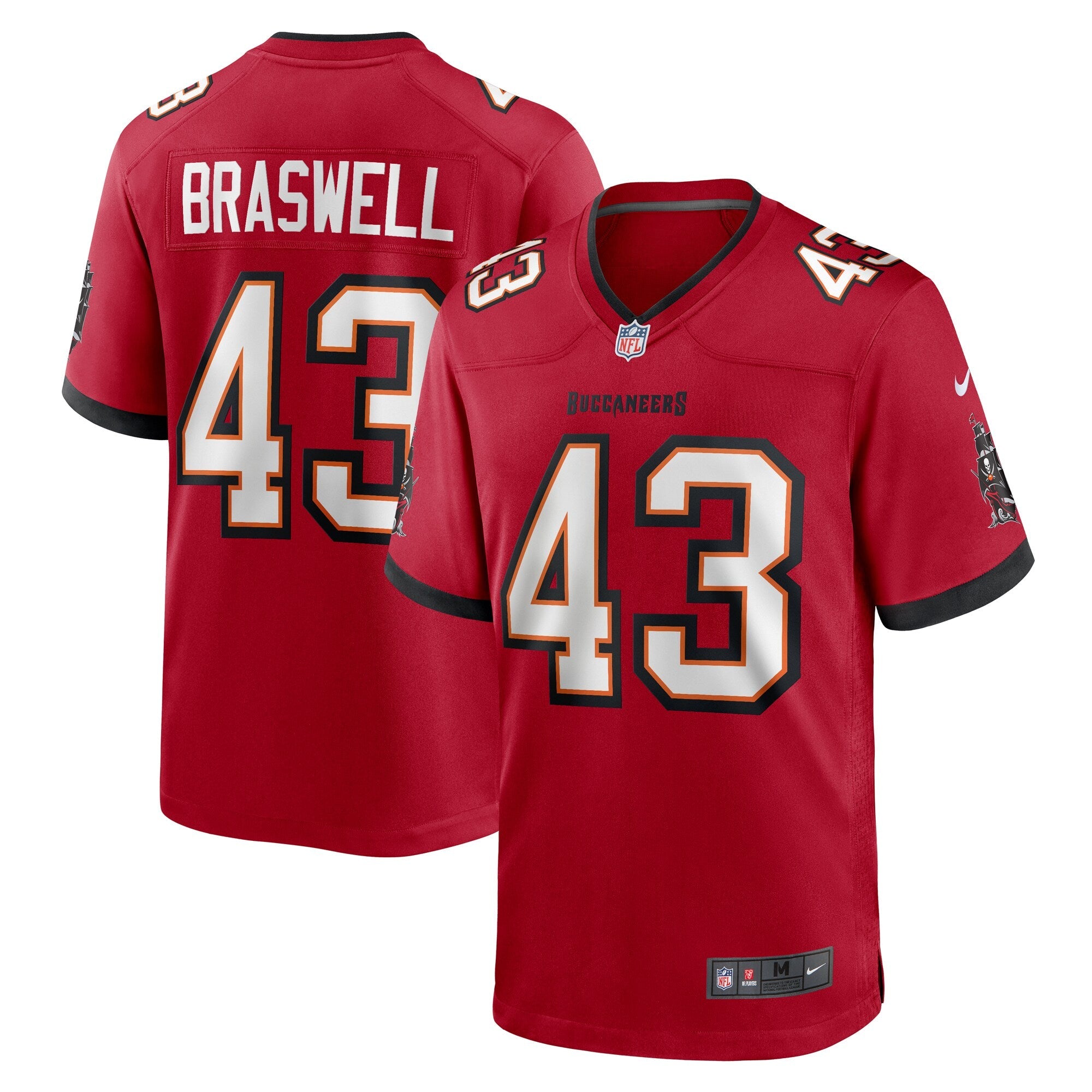 Tampa Bay Buccaneers Chris Braswell Red Game Jersey