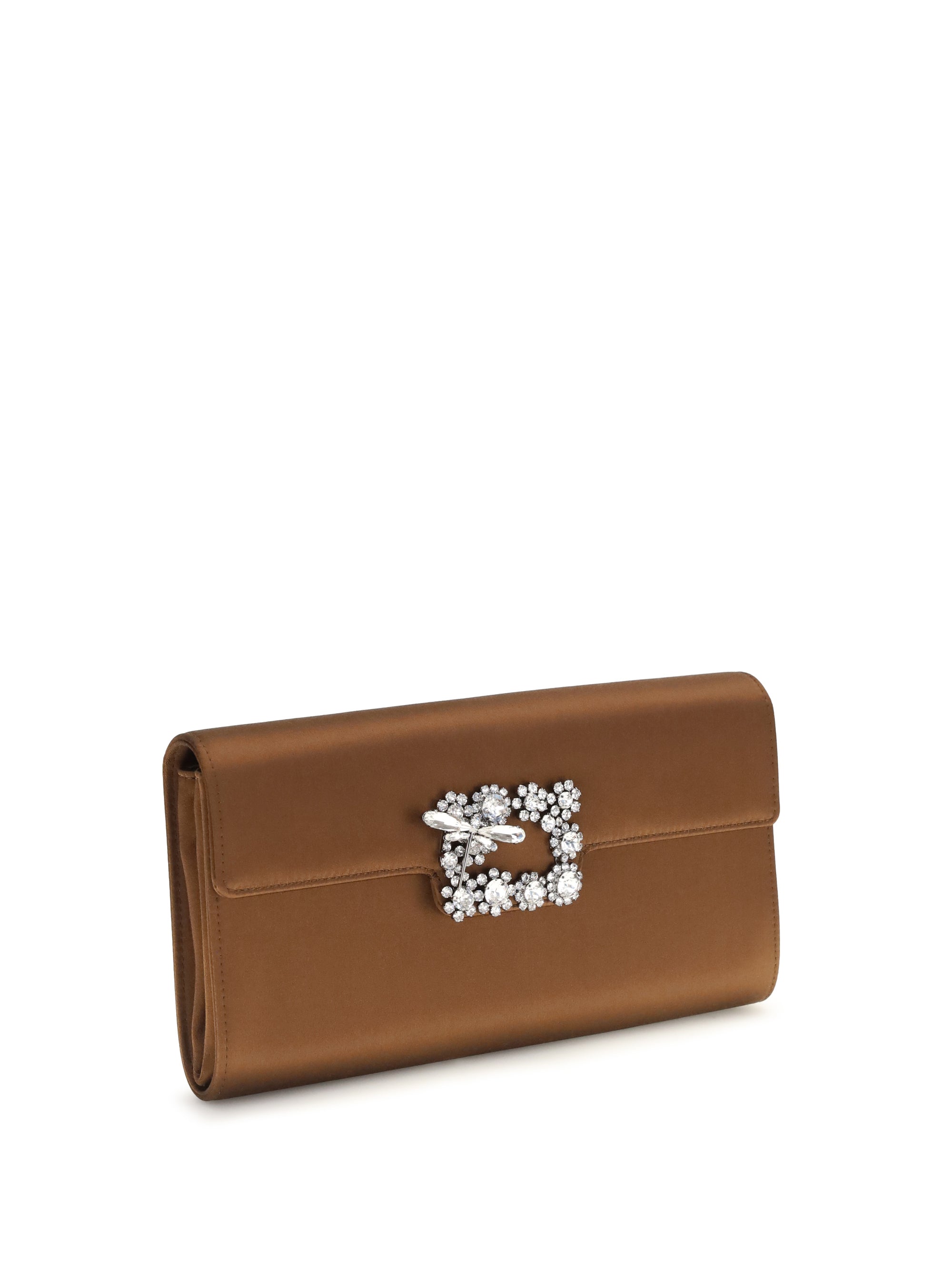 Roger Vivier Women Efflorescence Satin Clutch