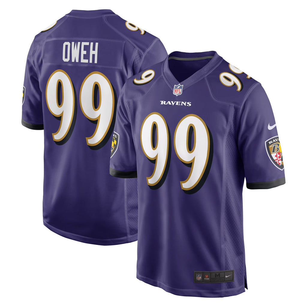 Baltimore Ravens Odafe Oweh Purple Game Jersey