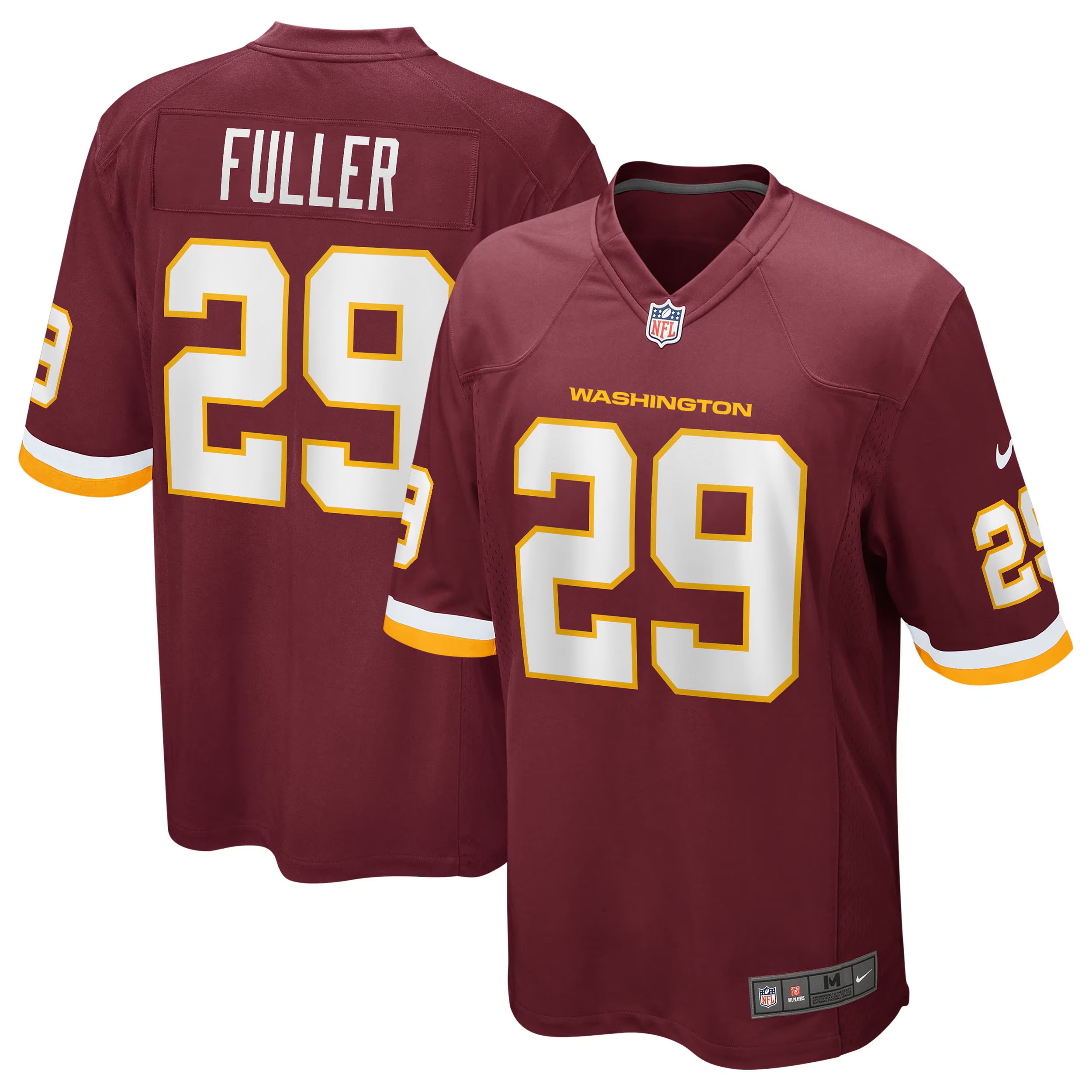 Washington Football Team Kendall Fuller Burgundy Team Game Jersey