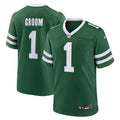 New York Jets Number 1 Groom Legacy Green Game Jersey