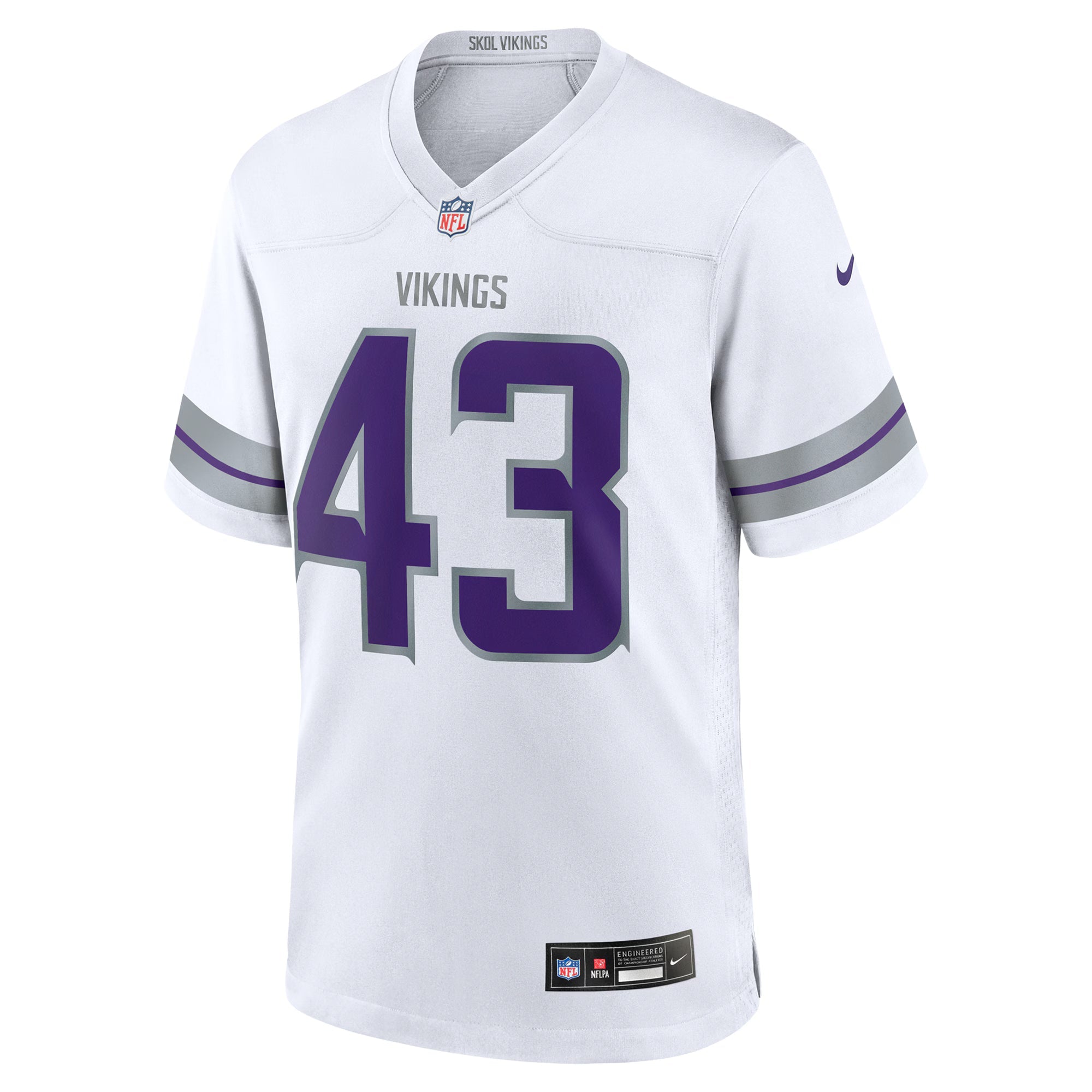 Minnesota Vikings Andrew Van Ginkel White Alternate Game Jersey