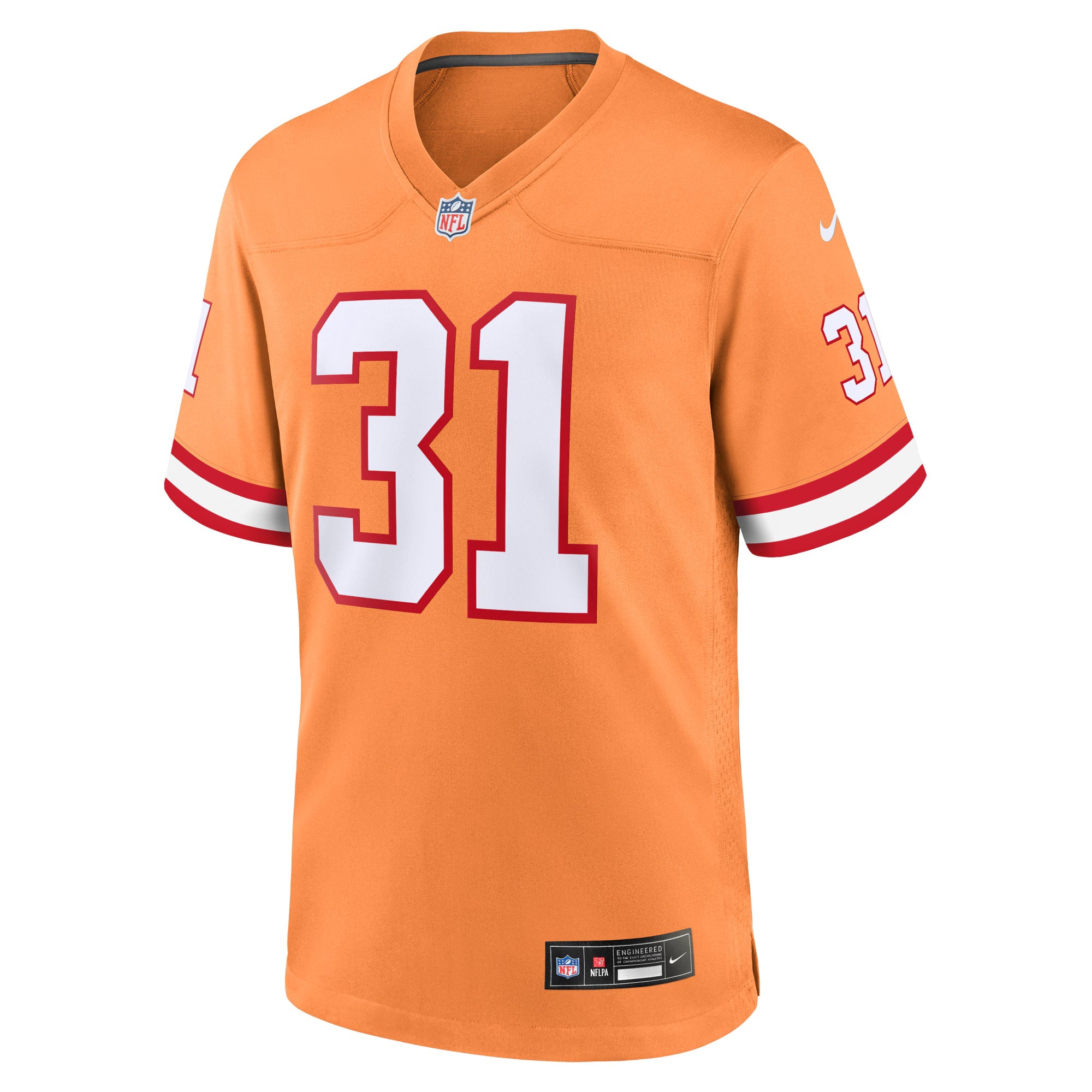 Tampa Bay Buccaneers Antoine Winfield Jr. Orange Throwback Game Jersey