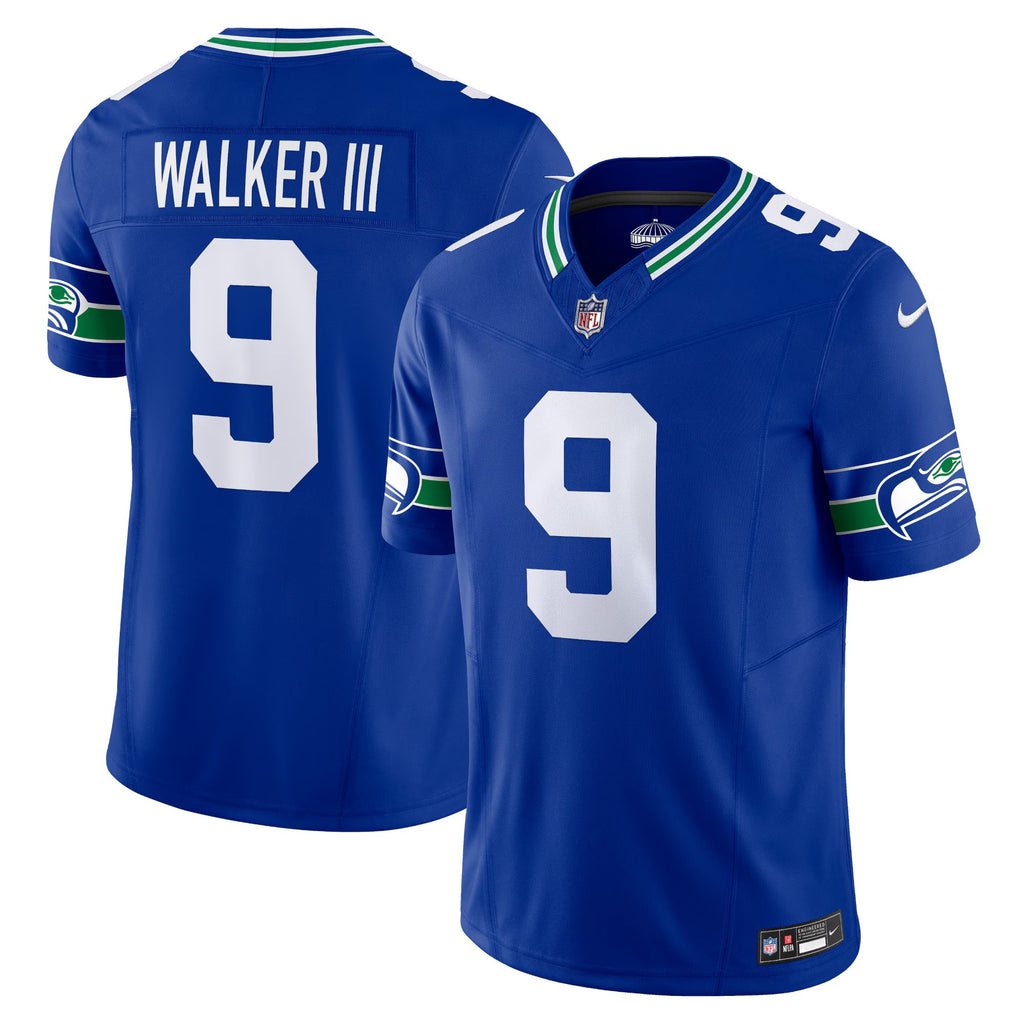 Seattle Seahawks Kenneth Walker III Royal Vapor F.U.S.E. Limited Jersey