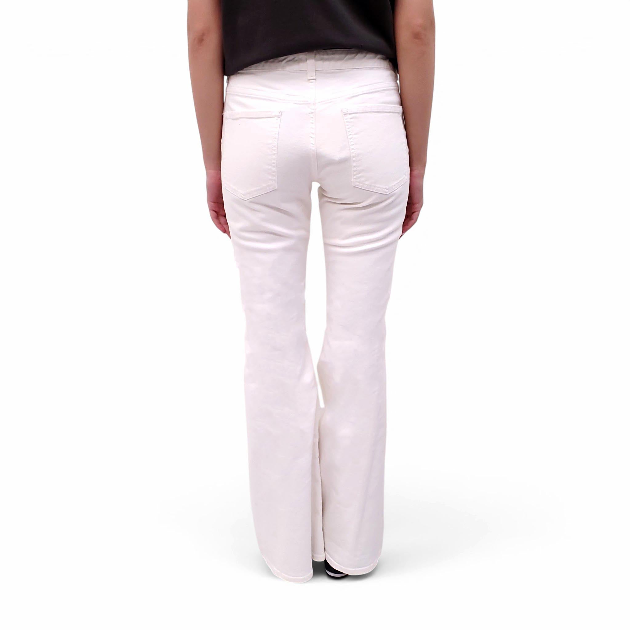 ACNE STUDIOS WHITE BOOTCUT JEANS - SIZE 36