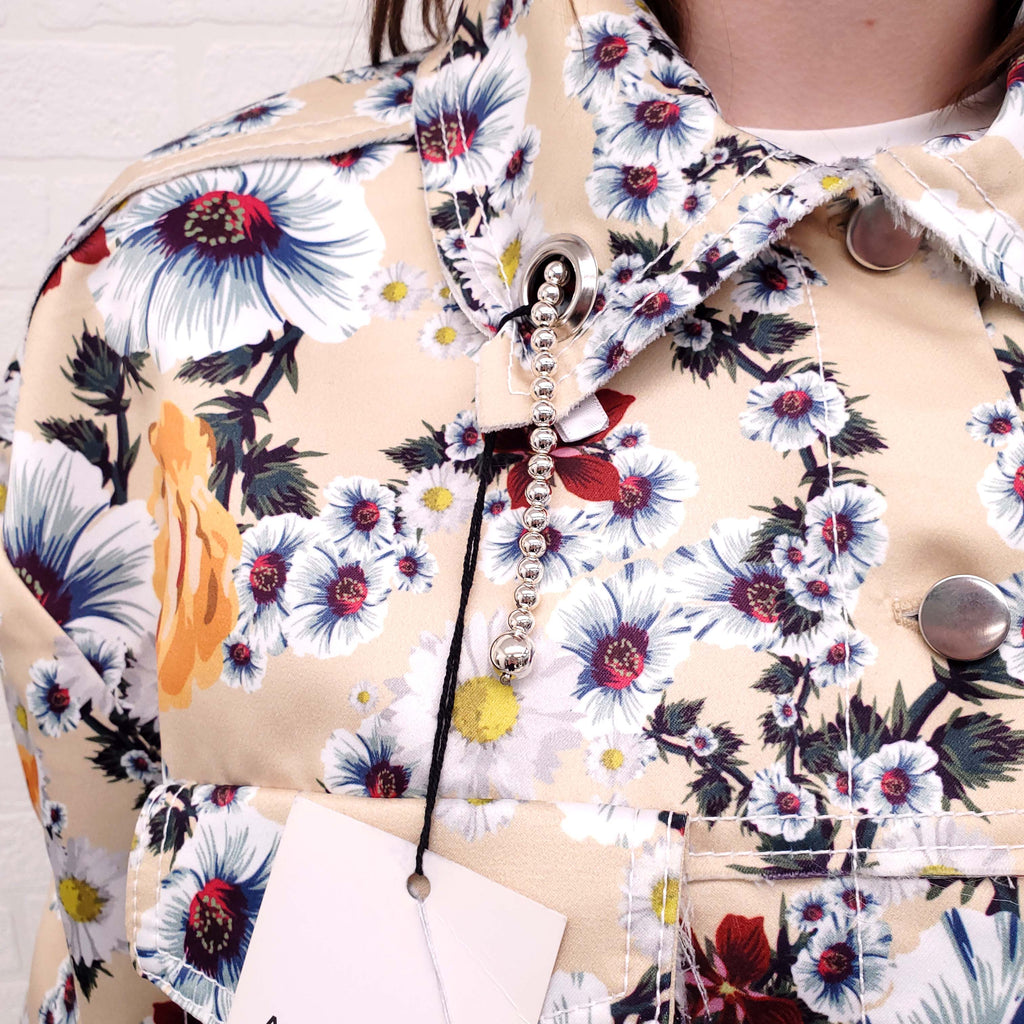 ACT Nº21 FLORAL OVERSIZED SHIRT JACKET - SIZE 40