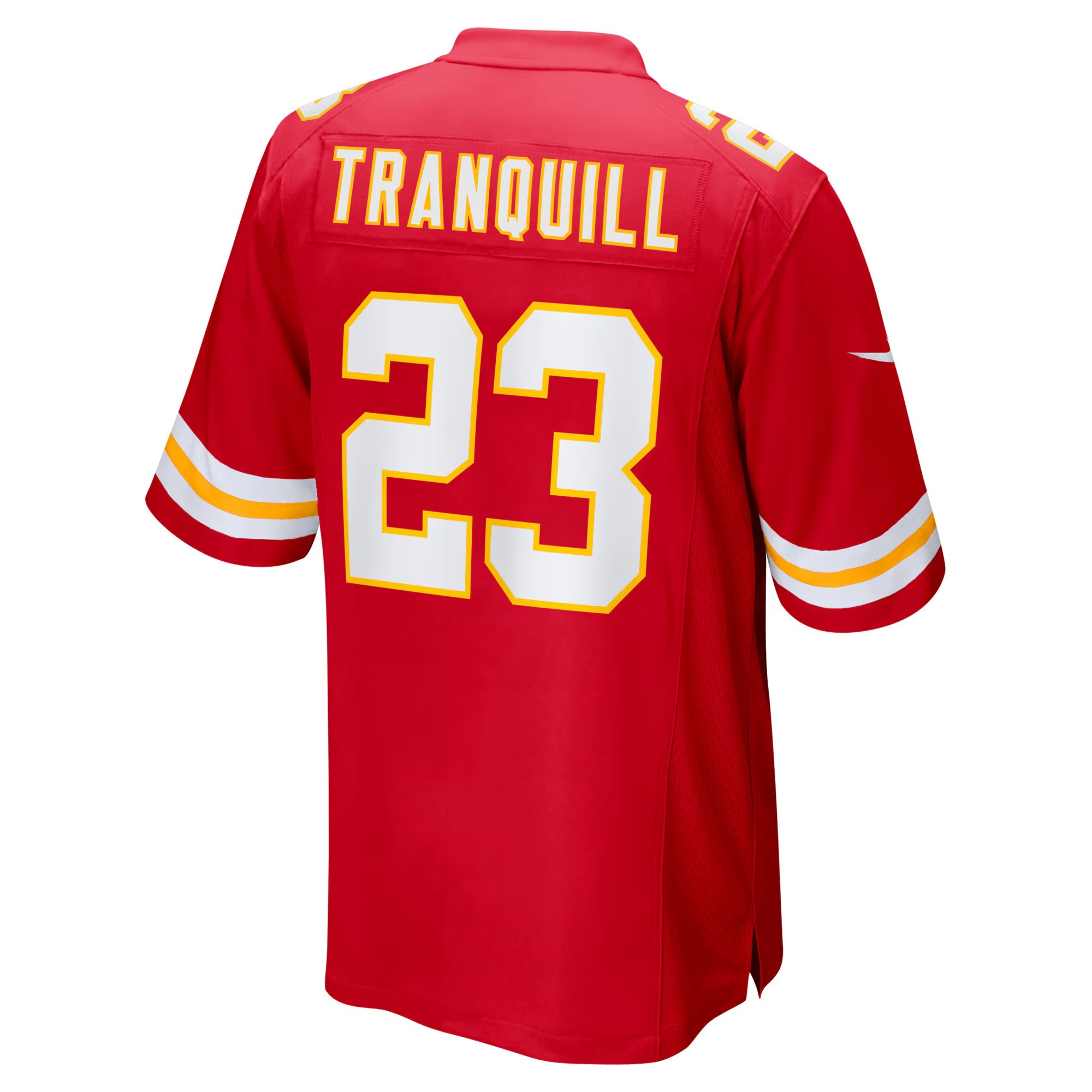 Kansas City Chiefs Drue Tranquill Red Game Player Jersey